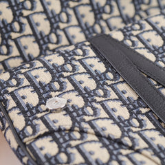 Christian Dior Men's Oblique Saddle Bag Navy