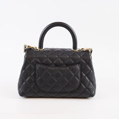 Chanel Coco Handle Small Black Caviar 2020 GHW