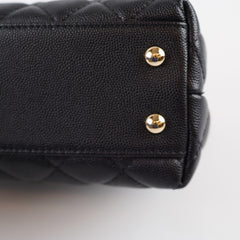 Chanel Coco Handle Small Black Caviar 2020 GHW