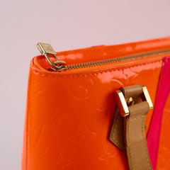 Louis Vuitton Robert Wilson Monogram Vernis Fluo Houston Tote in Fluorescent Orange