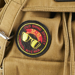 Saint Laurent Canvas Multi Patch Backpack Green