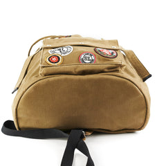 Saint Laurent Canvas Multi Patch Backpack Green