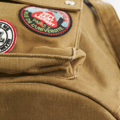 Saint Laurent Canvas Multi Patch Backpack Green