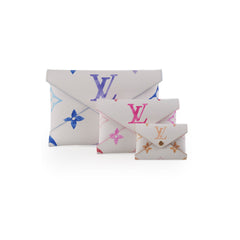 Louis Vuitton 3 Kirgami Pouch Clutch Giant Monogram Watercolor Set