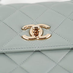 Chanel Large Trendy CC Top Handle Blue/Green