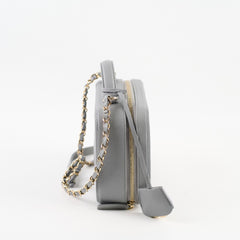 Chanel Filigree Caviar Medium Vanity Grey