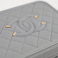 Chanel Filigree Caviar Medium Vanity Grey