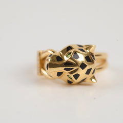 Cartier Panthere 18k Ring Size 53 Yellow Gold