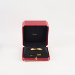 Cartier Love SM Yellow Gold Size 17 Bracelet