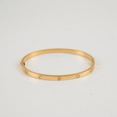 Cartier Love SM Yellow Gold Size 17 Bracelet
