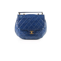 Chanel Bubble CC Flap Blue Calfskin