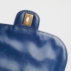 Chanel Bubble CC Flap Blue Calfskin
