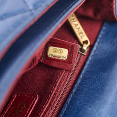 Chanel Bubble CC Flap Blue Calfskin