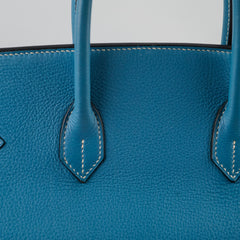 Hermes Birkin 35 Bleu Jeans Clemence - J Square Stamp