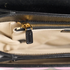 Gucci Horsebit 1955 Shoulder Bag Black Geometric Print