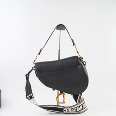 Dior Medium Saddle Black