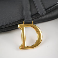 Dior Medium Saddle Black