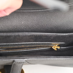 Dior Medium Saddle Black