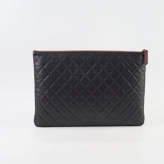 Chanel O Case Large Caviar Black