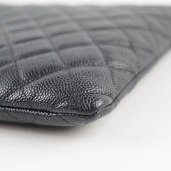 Chanel O Case Large Caviar Black