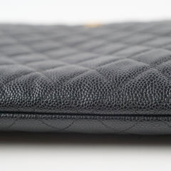 Chanel O Case Large Caviar Black