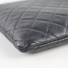 Chanel O Case Large Caviar Black