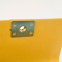 Chanel Boy Small Lambskin Yellow (21 Series)