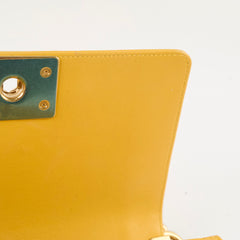Chanel Boy Small Lambskin Yellow (21 Series)