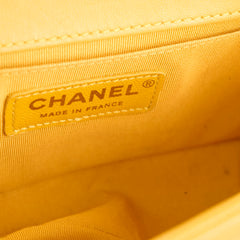 Chanel Boy Small Lambskin Yellow (21 Series)