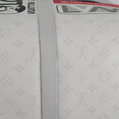 Louis Vuitton Keepall Bandouliere 50 Antarcita Logo Story