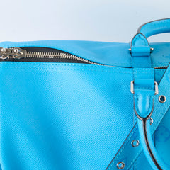 Louis Vuitton Keepall Bandouliere 50 Taigarama Blue