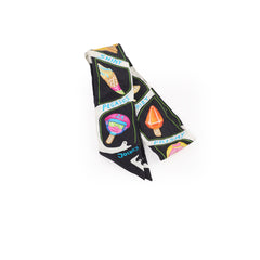 Hermes Funny Icecream Twilly Black Silk