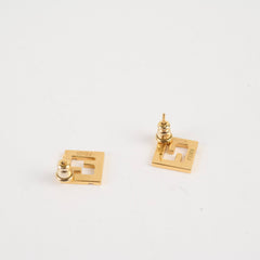 Fendi FF Gold Stud Fashion Earrings