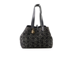 Dior Large TouJours Bag Black Tweed