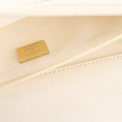 Chanel 19 White Wallet On Chain