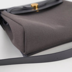 Hermes Herbag Mini 20 Ardoise (Grey) - K Stamp