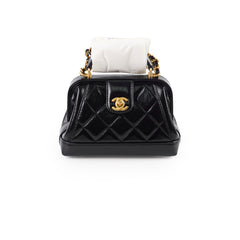 Chanel Black Quilted Lambskin Black
