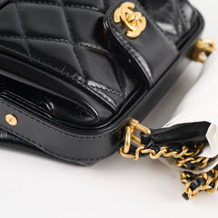 Chanel Black Quilted Lambskin Black