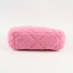 Chanel 19 Pink Tweed Small Bag- Microchipped