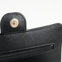Chanel Wallet On Chain Top Handle Lambskin Black (microchip)