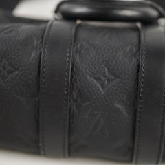 Louis Vuitton Keepall Bandoulière 25 Black Monogram Taurillon Leather