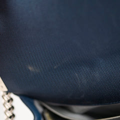 Chanel Medium Flou Canvas Boy Bag Navy/Pink/ Grey