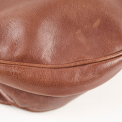 Hermes Saint Honore Leather Beret 58 Brown Size S
