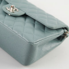 Chanel Small Classic Flap Dusty Blue Caviar 30 Series