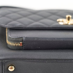 Chanel Large Business Affinity Black Caviar