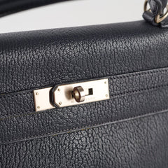 Hermes Kelly 32 Togo Navy Chèvre de Coromandel - D square stamp