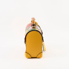 Gucci Medium Padblock Floral Top Handle