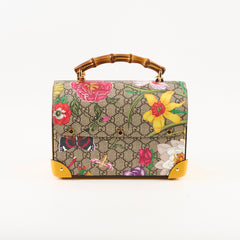 Gucci Medium Padblock Floral Top Handle