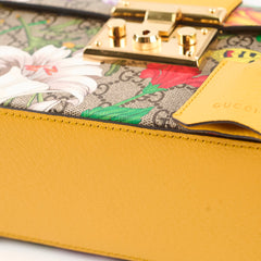 Gucci Medium Padblock Floral Top Handle