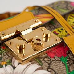 Gucci Medium Padblock Floral Top Handle